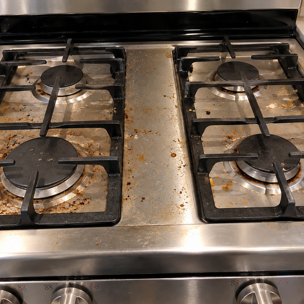 Kitchen before cleaning